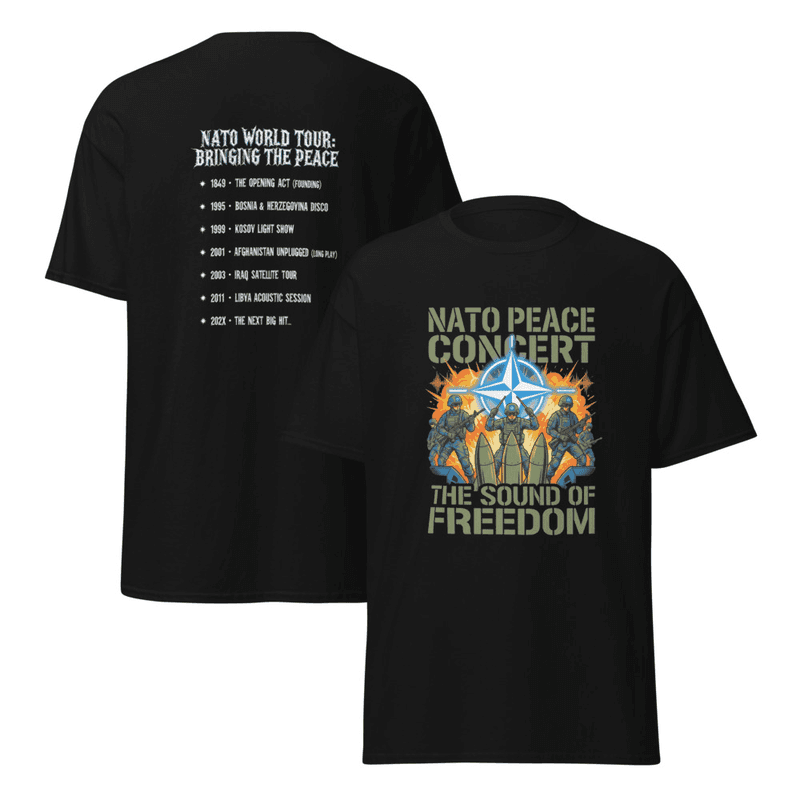 NATO Peace Tour - Conspiracy T-Shirt Design